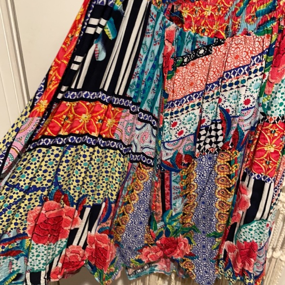 Jaase Patchwork Multi Print Mini Dress - Picture 3 of 7